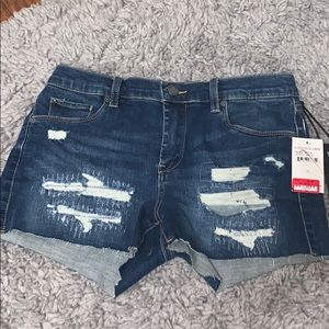 ripped jean shorts